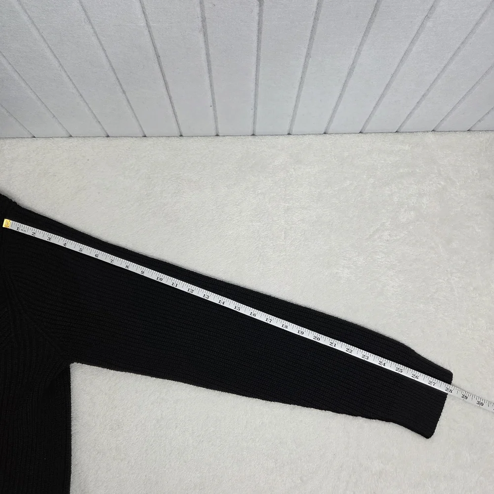 Banana Republic FISHERMAN SWEATER JACKET Black Men's Cardigan Sweater Size L‎